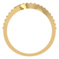 thumbnail image 5 of 0.21 ct Brilliant Round Cut Simulated Yellow Diamond 18K Yellow Gold Stackable Band SZ 5.5, 5 of 6