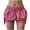 Red, variant on Women Y2k Gingham Bloomers Cute Low Waist Plaid Pj Shorts Sexy Micro Sleep Shorts Ruffle Pajama Bottoms Blue M