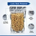 thumbnail image 4 of BELLE KR® 6x9 Mylar Bags Stand Up - Pack Of 100-7.5mil Thick - Clear Mylar Bags with See Through Window for Freeze Drying Food - Bonus Labels Included, 4 of 8