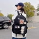 thumbnail image 4 of FLhrweasw Mochila para Mujer Mochilas Escolares Bonitas A La Nailon Con Pasador Felpa (negro), 4 of 8