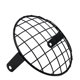 thumbnail image 1 of 7,8 Pulgadas Tapa Cubierta Rejilla Protector de Faro Delantero de Moto Metal Negro Retro, 1 of 1