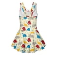 thumbnail image 5 of Uourmeti Playful Cartoon Dinosaur Skirted One-Piece Swimsuit for Girls - Quick Dry, Stretchy Swim Dress for Beach & Pool Vacations, 5 of 8