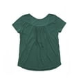 thumbnail image 1 of Qmyliery Women Summer Top, Solid Color Loose Low Chest Outfit, Short Sleeve Pleated Wild Fashion Pullover Casual Top Shirt, 1 of 3