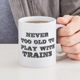 thumbnail image 6 of CafePress - Play With Trains 11 Oz Ceramic Mug Mugs - 11 oz Ceramic Mug - Novelty Coffee Tea Cup, 6 of 6