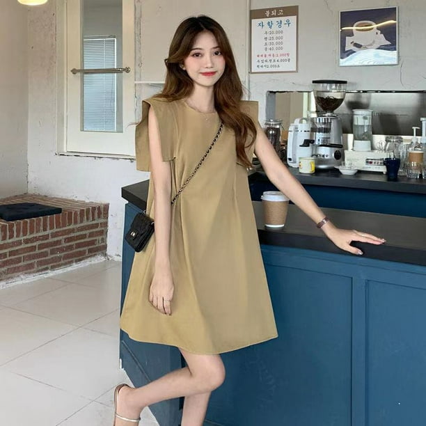 Korean top sleeveless dress