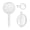 White, variant on PULLIMORE Foldable Electric Fly Swatter, 2 in 1 Rechargeable Mosquito Swatter, 3000V Powerful Instant Bug Zapper Racket (White)