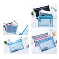 thumbnail image 4 of 10Pcs A5 Mesh Zipper Pouch Bag, Double Layer Nylon Mesh Zipper Pouch Bags Mesh Zipper Document Pouch Convenient Hanging Rope Waterproof Zipper Pouches for Office Home Hospital Trav, 4 of 7