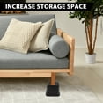 thumbnail image 4 of Home Bed Risers 3 Inch Heavy Duty Stackable Furniture Risers for College Dorm Bed Sofa Table Couch Chair Bed Raisers Blocks 4 Pack Black, 4 of 7