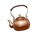 thumbnail image 4 of DOLITY Stovetop Teapot Beverage Jug Multifunctional Copper Tea Kettle for Tea Party Hammer Point, 4 of 9