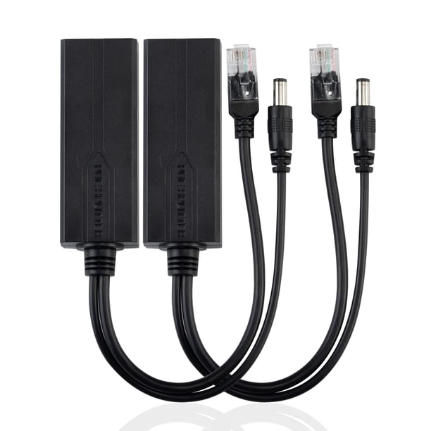 Data Splitter Adapter POE Splitter Adapter 12V, Active Power Over ethernet Splitter 48V to ...