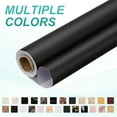 thumbnail image 3 of Uxcell Wood Grain Wallpaper Border 2" x 16.4ft Textured Frame Sticker, Matte Black, 3 of 7
