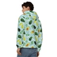 thumbnail image 4 of Uemuo Avocado Flowers And Leaves for Men's Fashion Full-zip Hoodies & Sweatshirts with Kangaroo Pocket, Zip-up Hooded Sweatshirt, Moisture Wicking & Breathable-Small, 4 of 5