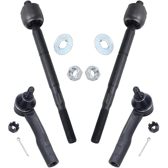 Detroit Axle - Front Inner & Outer Tie Rods Replacement for 2001-2005 Lexus IS300