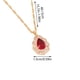 thumbnail image 3 of Collar para mujer, joyería para mujer, collar de diamantes de moda para mujer, colgante de cadena de clavícula con gotas de agua de cristal, anillo de joyería, 3 of 3