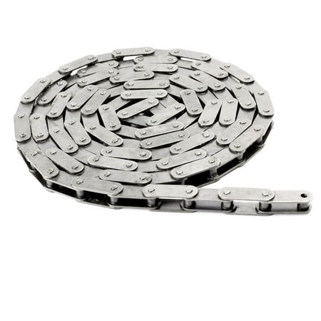 C2040-SS Stainless Steel Conveyor Roller Chain 10 Feet with 1 Connecting Link