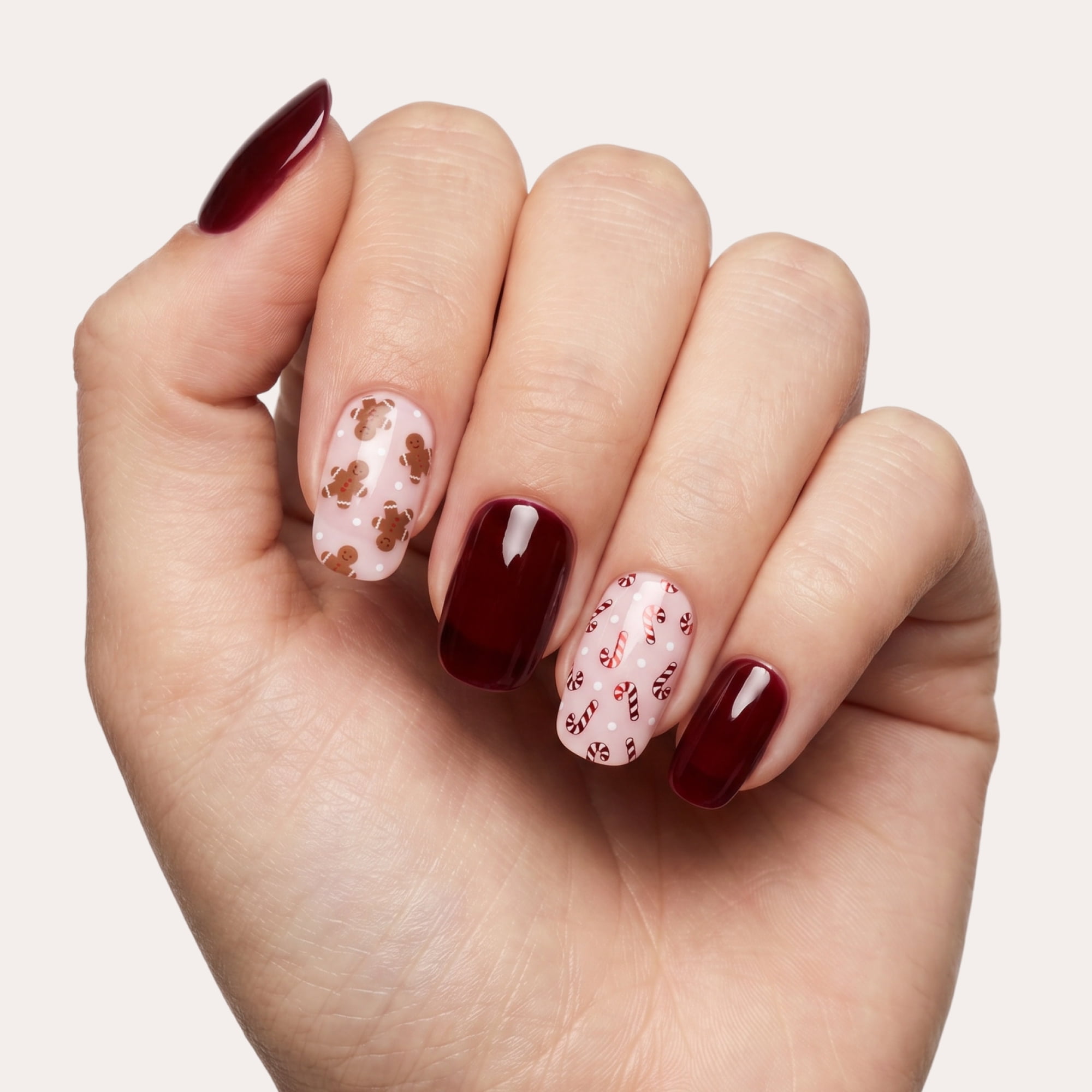 Dashing Diva Gloss Gel Nail Strips, Sugar & Spice, 32 Count