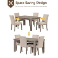 thumbnail image 3 of Morden Fort  Farmhouse Dining Set Rectangular Table Chair 5-piece, 3 of 5