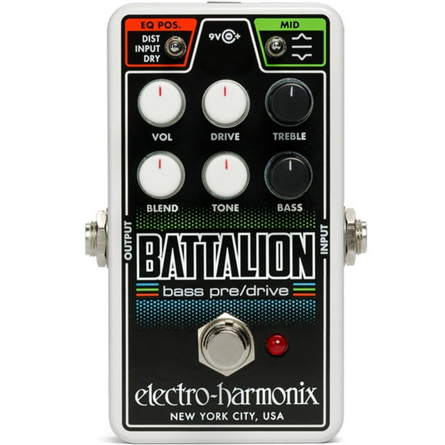 Electro-Harmonix Nano Battalion Préampli Basse/pédale d'Overdrive