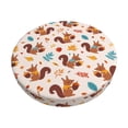 thumbnail image 1 of Balery Forest Squirrel Nuts Fundas de asiento para taburete de bar redondo de tela de terciopelo ajustables que protegen de arañazos y manchas para sillas de 14 a 17 pulgadas.-13 inch, 1 of 7