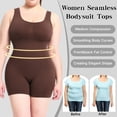 thumbnail image 3 of Eternatastic Womens Shapewear Jumpsuits Square Neck Rompers Shorts Bodycon Bodysuits Yoga Sleeveless Backless Bodycon Outfits, 3 of 7
