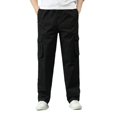 thumbnail image 1 of WEAIXIMIUNG Insulated Work Pants Men Mens Fashion Solid Loose Plus Size Pocket Lace Up Pants Overall, 1 of 7