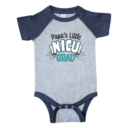 

Inktastic Papa s Little Nicu Grad in Blue with Banner Gift Baby Boy or Baby Girl Bodysuit