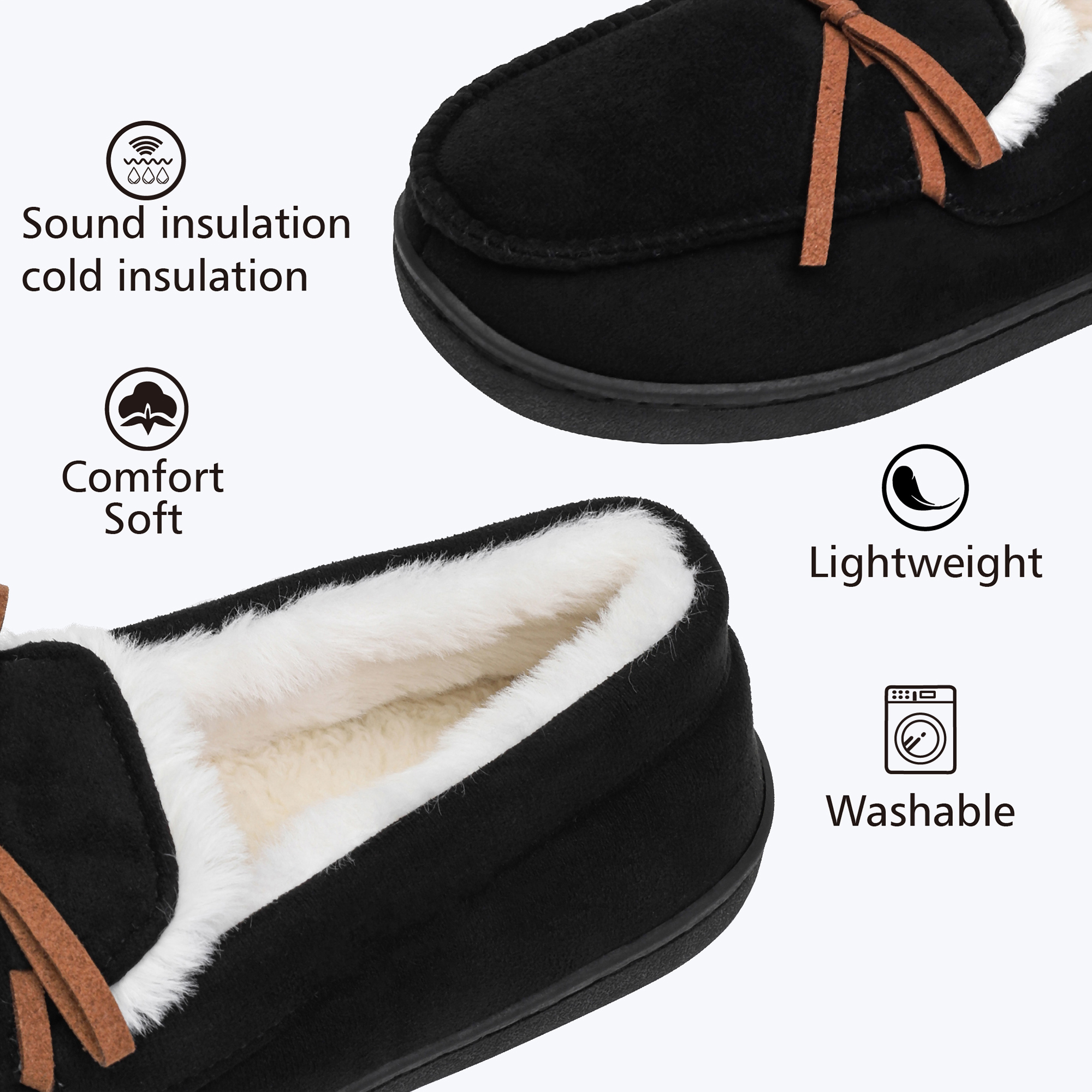 Northblanc Women's Microsuede Moccasin Slippers photo 3