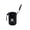 Black, variant on huayou Pet Treat Pouch, Portable Drawstring Pet Training Treat Bag, Durable Waterproof Pet Snack Storage Bag