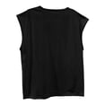 thumbnail image 4 of Hessimy Men's Tank Tops Knit Sleeveless Workout T Shirt Muscle Gym Fitness Tee（Black,S), 4 of 8