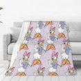 thumbnail image 1 of Manta de felpa suave con diseño de pato Daisy, para dormitorio, sala de estar, sofá, oficina, regalo para todas las estaciones para mujeres, hombres, niñas y niños, 1 of 7