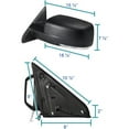 thumbnail image 2 of Left / Driver For 2013-2019 Dodge Ram 1500 Power Fold+ Temp Sensor Mirror+Heated, 2 of 18
