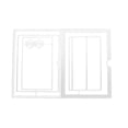 thumbnail image 1 of Caja con ranuras para tarjetas Papel plegable Arte Cuchillo Molde Troquel Relieve Manualidades y fabricación de tarjetas Plantilla de troquelado de acero al carbono para suministros de álbu Wmkox8yii FHAKJF756, 1 of 1