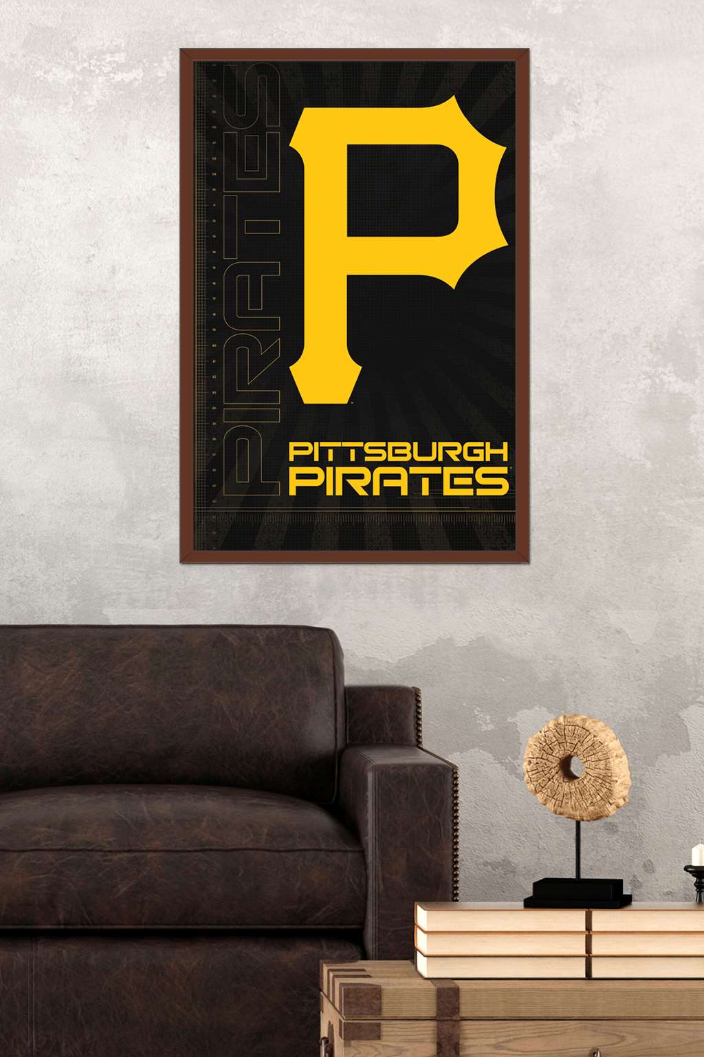 MLB Pittsburgh Pirates - Logo 16 Wall Poster, 22.375" x 34", Framed