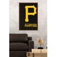 thumbnail image 2 of MLB Pittsburgh Pirates - Logo 16 Wall Poster, 22.375" x 34", Framed, 2 of 2