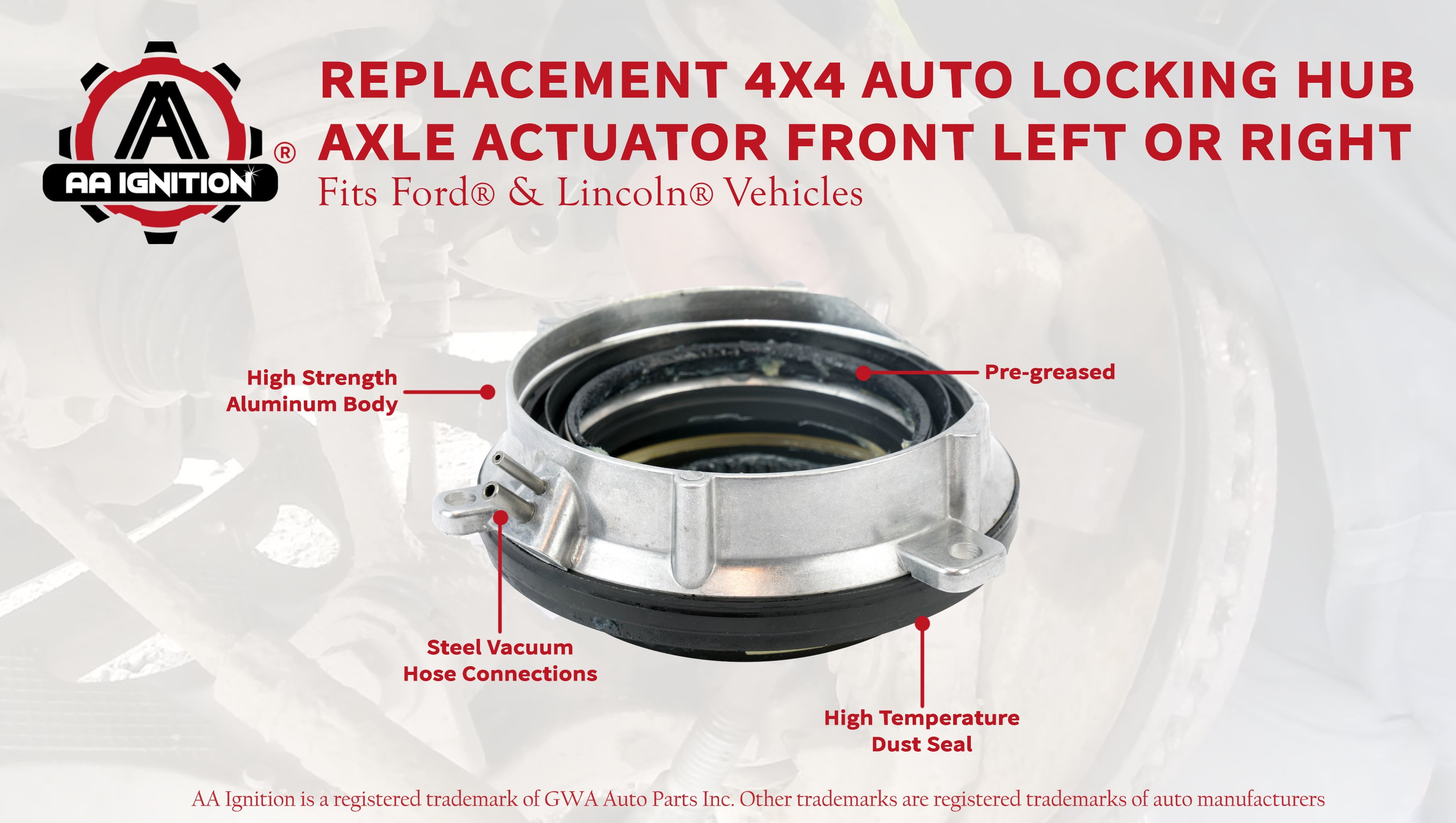 2005 ford f150 4x4 front hub actuator