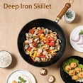 thumbnail image 6 of Japanese Cooking Cast Iron Pot, Hand-Forged Non-Stick Iron Pan with Lid, Durable Rust-Free Wok, 6 of 7