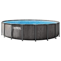 INTEX 26743EP Prism Frame 18'x48" Above Ground Pool w/ Pump, Ladder, Cover, Ground Cloth