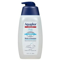Aquaphor Baby Cleansing Wash And Shampoo 16 Ounce Pump 500ml 6 Pack