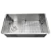thumbnail image 3 of Nantucket Sinks ZR3218-OSD 32-Inch Pro Series Single Bowl Undermount Kitchen Sink with Offset Drain, Stainless Steel, 3 of 4