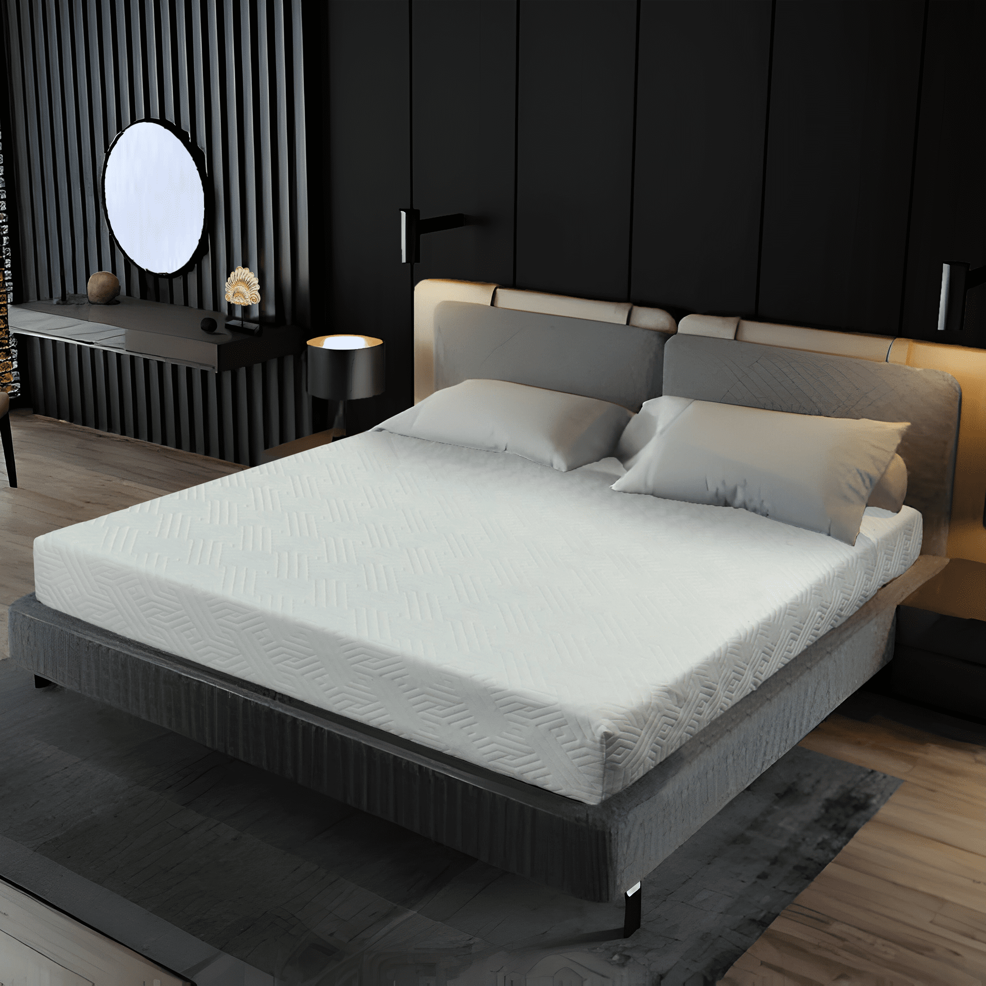 ViscoLogic Plus 7" Twin Size Medium Comfort Cooler Sleep Gel Memory Foam Mattress in a Box