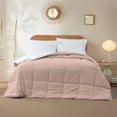 thumbnail image 3 of Modern Threads Reversible Blush & White All-Season Down Alternative Bed Comforter, Queen, 3 of 11