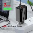 thumbnail image 3 of Methold Cabezal de Enchufe europeo Adaptador de enchufe multipropósito para ahorrar tiempo Accesorios de viaje Suministros de teléfono ABS de Teléfono y Comunicación White EU Plug, 3 of 4