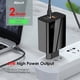 thumbnail image 2 of Methold Cabezal de Enchufe europeo Adaptador de enchufe multipropósito para ahorrar tiempo Accesorios de viaje Suministros de Teléfono y Comunicación Negro enchufe de la UE, 2 of 4