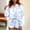Light Blue, variant on New Fashionable Women's Home Wear 2 Piece Tie Dye Printed Loose T Shirt Pullover Long Sleeved Shorts Set Womens Board Shorts plus Size Pool Cover up Cute Swim Shorts for Women plus Size Swim Wear