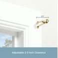 thumbnail image 3 of Kenney Steel Adjustable Café Curtain Rod Brackets, Set of 2, Brass, 5/8" Diameter, 3 of 5