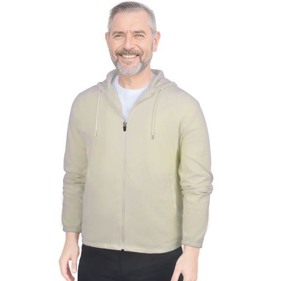 Monterey Club Men's Light Polar Fleece Hoodie long Sleeve Jacket #3730
