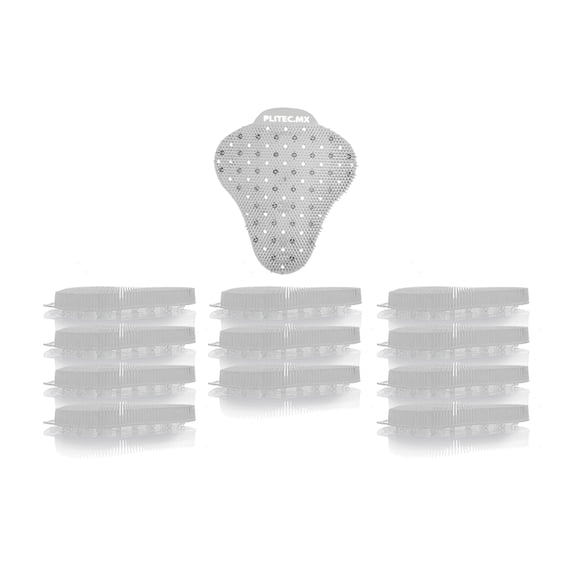 PLITEC Tapete Aromatizante para Mingitorio Seco Ecologico Antibacterial Biodegradable 60 Días Frutas Tropicales