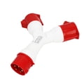 thumbnail image 1 of Y Shape Aviation Plug, PA66 Insulated Shell 32A Socket Connector Industrial Plug Thickened Treatment  For Metallurgy, 1 of 8
