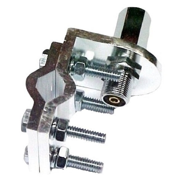 WORKMAN BRV1 DOUBLE GROOVE CB RADIO ANTENNA MIRROR MOUNT W/ SO239 STUD