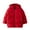 Red, variant on KAUOD Boys Girls Quilted Hooded down Jackets Plain Winter Warm Outdoor Windproof Zip up Puffer Coats Kids Thick Outwear